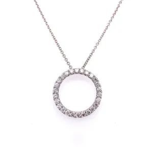 1.38ct tw Diamond Circle of Life Pendant Necklace