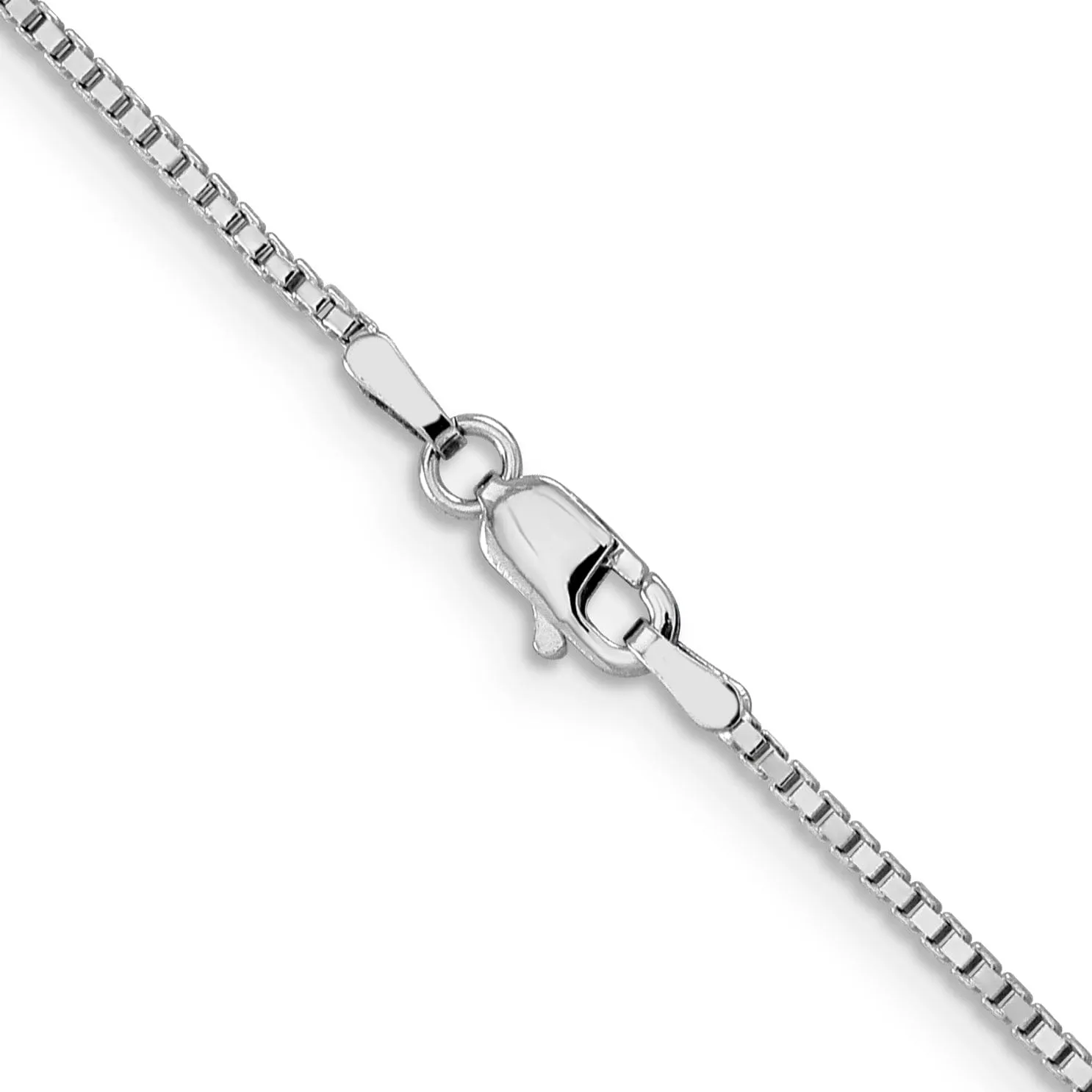 14K White Gold 1.3 mm Box Chain