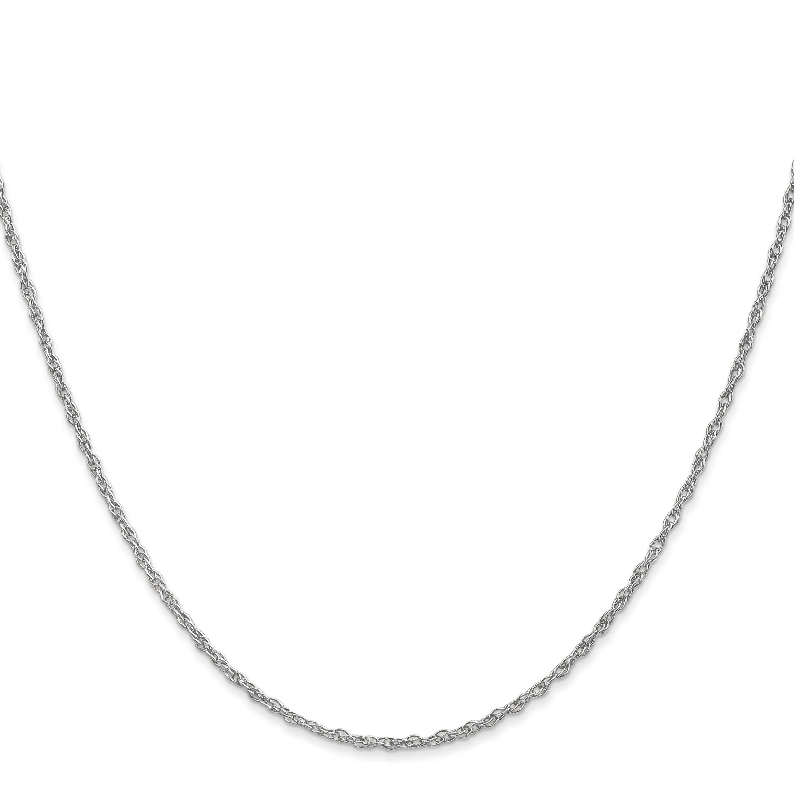 14K White Gold 1.5 mm Pendant Rope