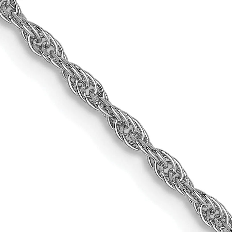 14K White Gold 1.5 mm Pendant Rope