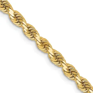 14k Yellow Gold 3.25mm D.C Rope Chain