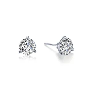 1.5 CTW Solitaire Stud Earrings