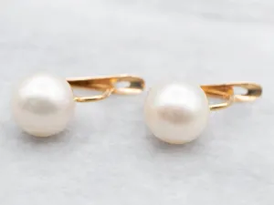 18-Karat Gold and Pearl Drop Earrings