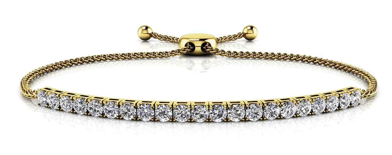 Adjustable Diamond Dreams Lab-Grown Diamond Bracelet with 1.07 ct.(finished) 2.2mm