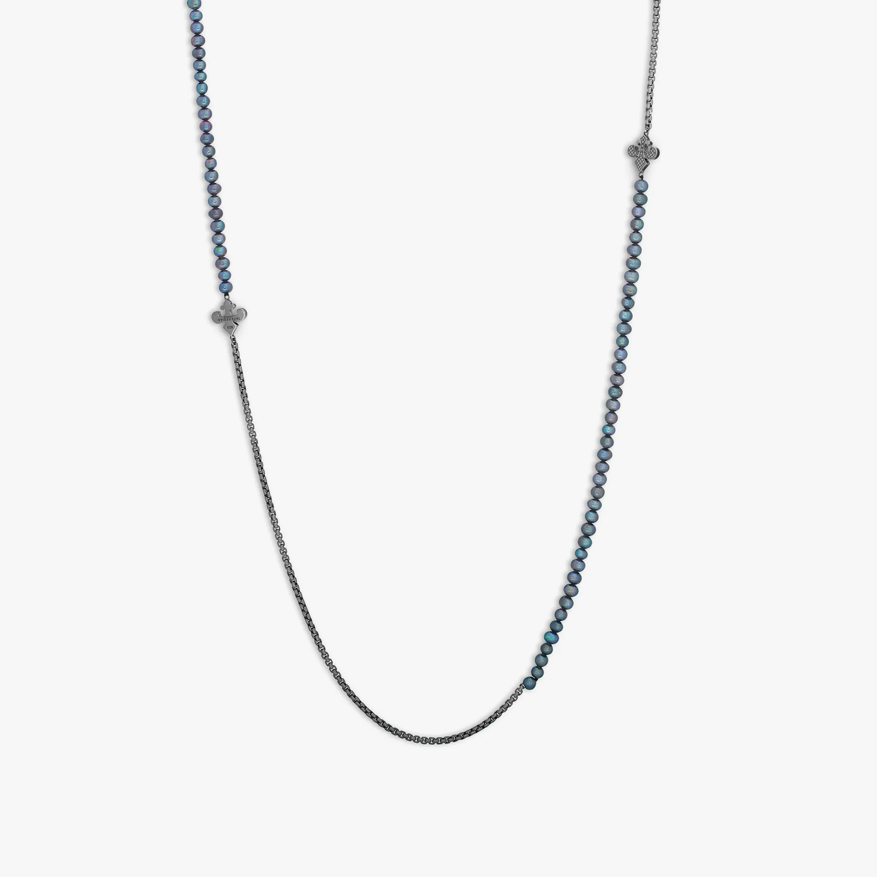 Black Ruthenium Plated Silver Ipanema Necklace