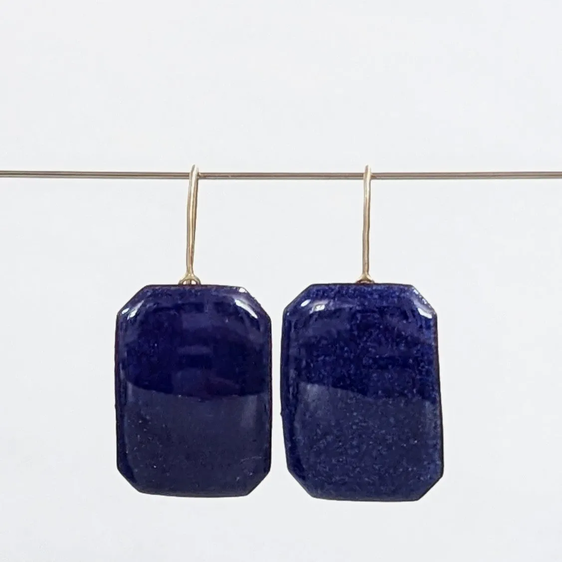 Blue Gem Earrings