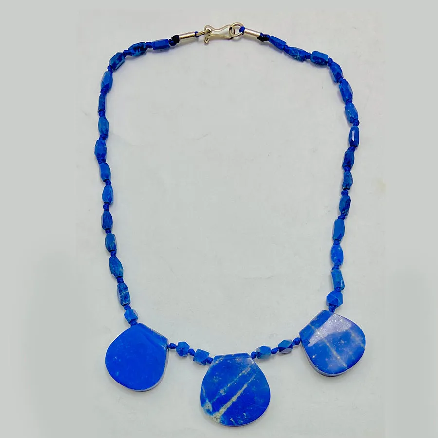 Blue Lapis Handmade Gemstone Beaded Necklace