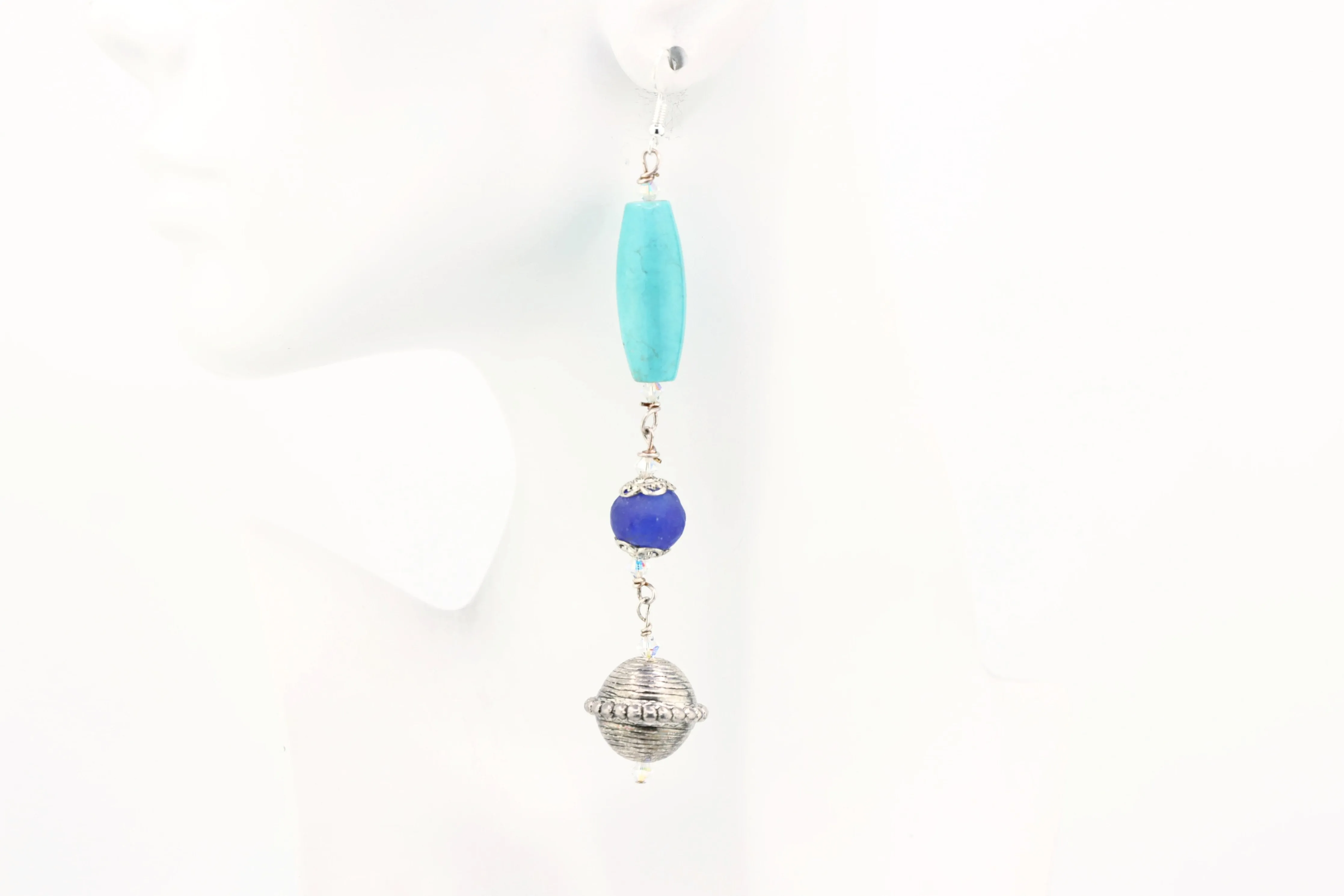 Blue Sea and Turquoise Dangle