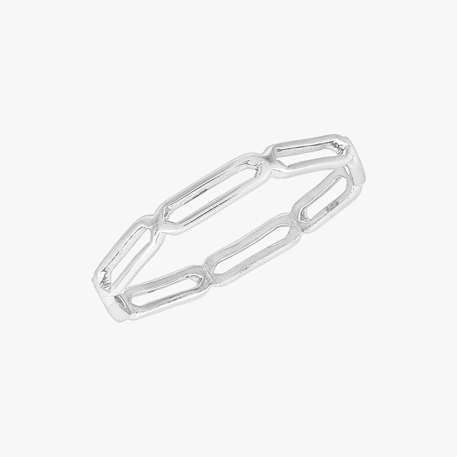 Boyfriend Chain Ring Silver