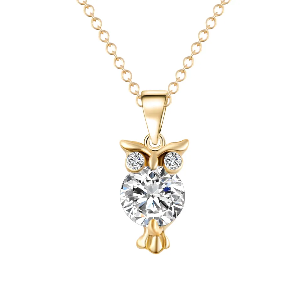 Chain Necklace Lovely Animal Owl Pendants