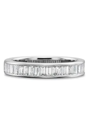 Channel Set 1.00 Baguette Diamond Band Platinum