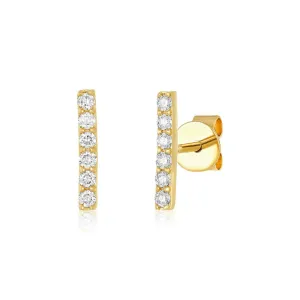 Classic Diamond Bar Studs