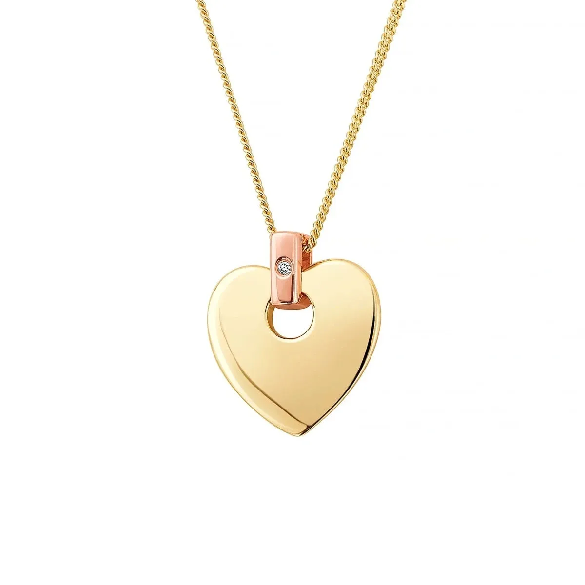 Clogau 9ct Rose Gold Love Story Pendant Necklace