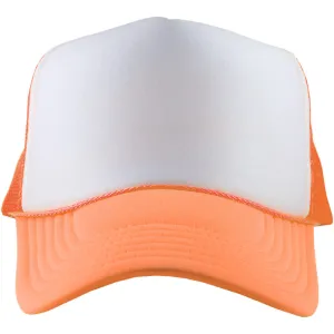 Coral and White Wholesale Foam Blank Hat