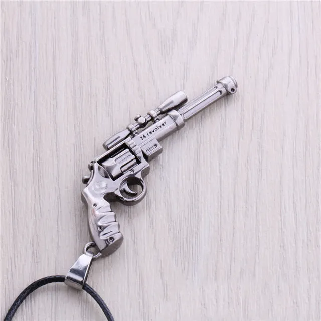 CS GO AMW AK47 Weapon Metal Necklaces Men Gun Leather Chain Neclace CSGO Collier Homme Male Neckless Best Friends M9 Jewelry