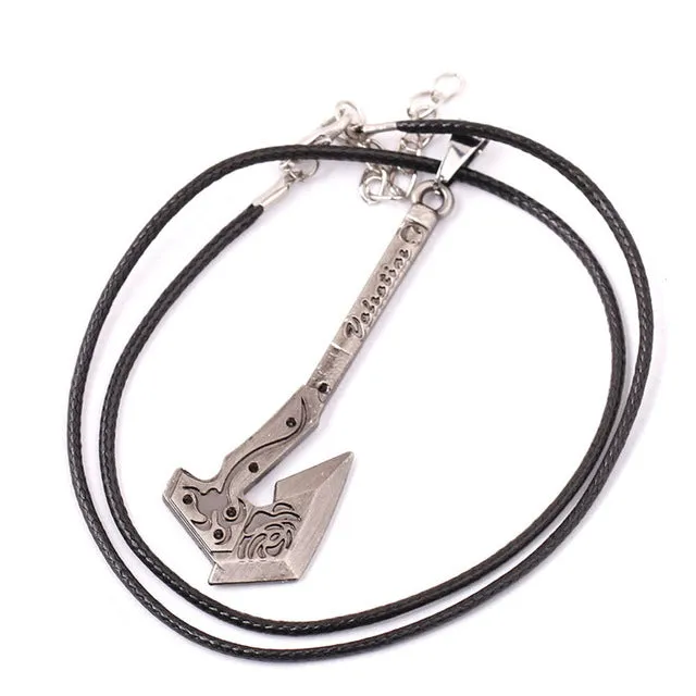 CS GO AMW AK47 Weapon Metal Necklaces Men Gun Leather Chain Neclace CSGO Collier Homme Male Neckless Best Friends M9 Jewelry