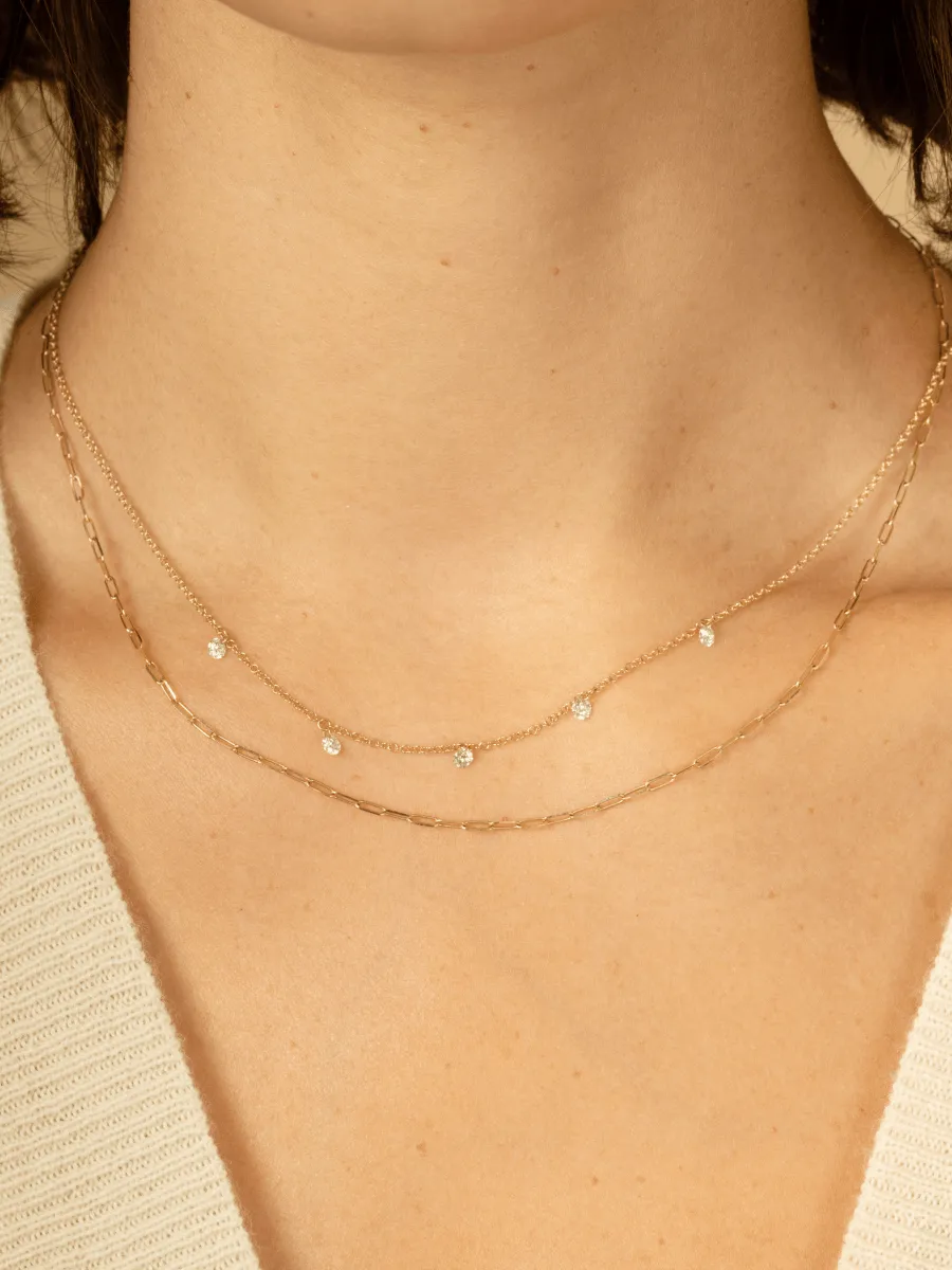 Dainty Gold Chain Necklace 14K