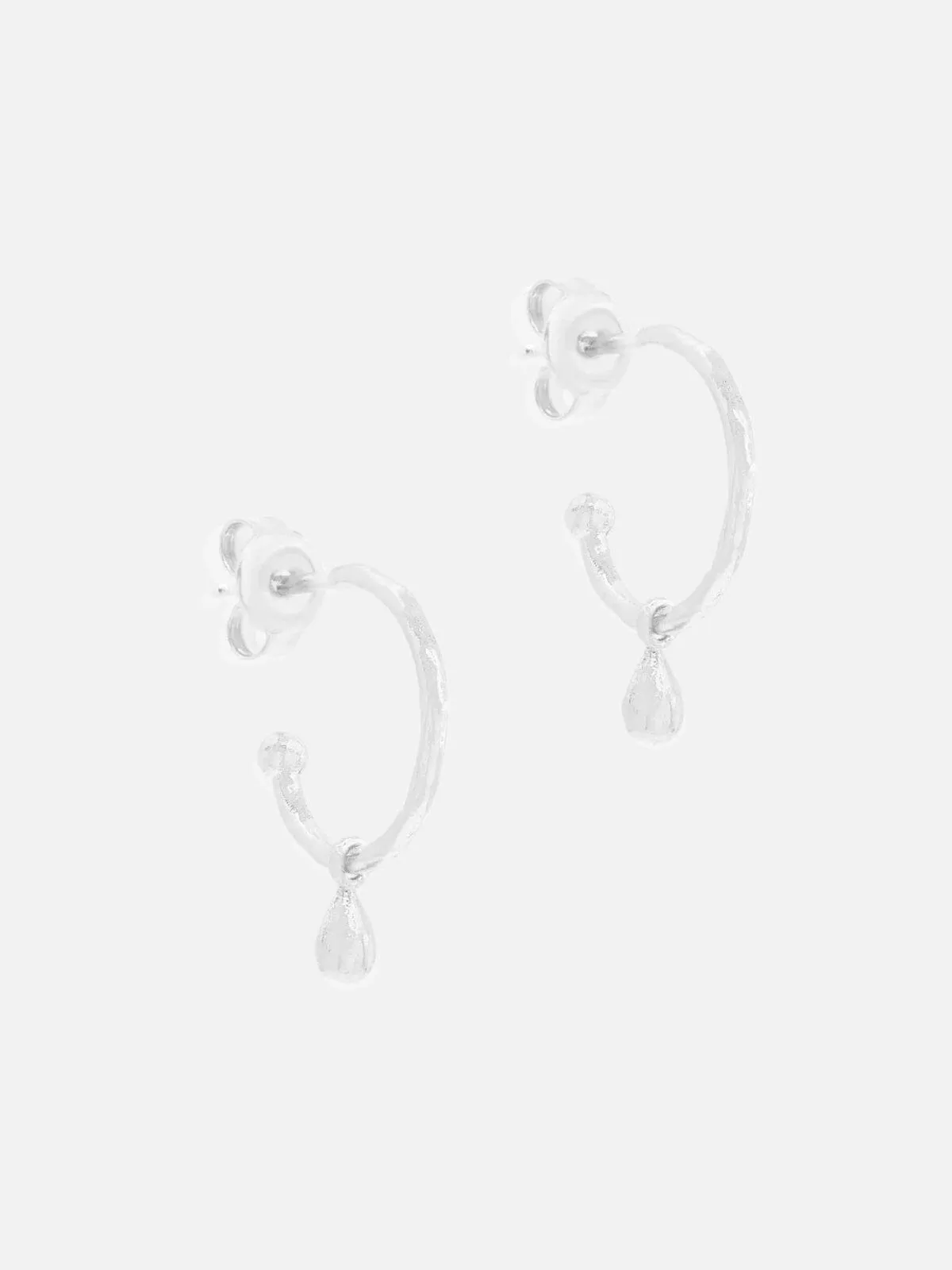 Divine Grace Hoops - Silver