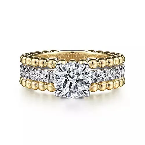 Dorian - 14K Round Diamond Engagement Ring