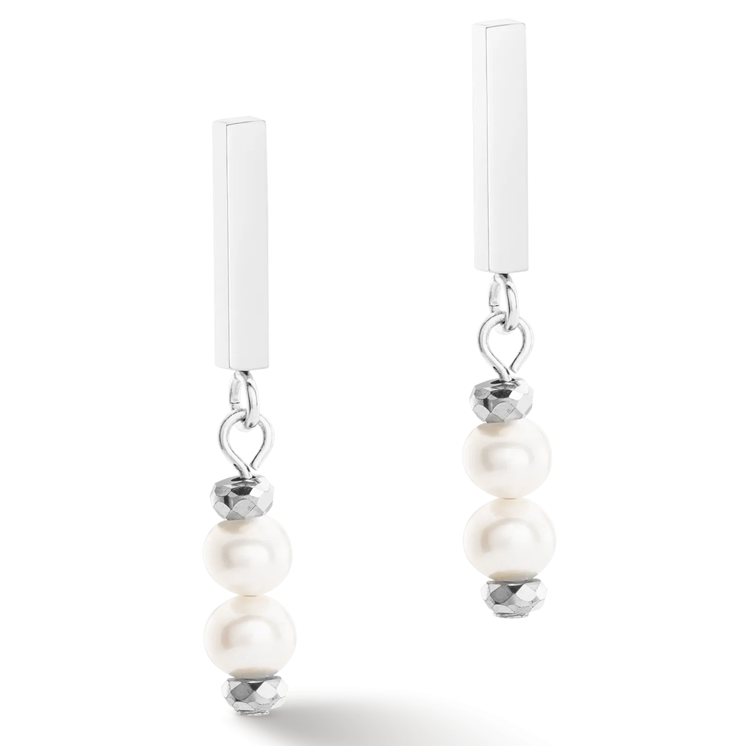 Earrings Shape Shifter Freshwater Pearls silver