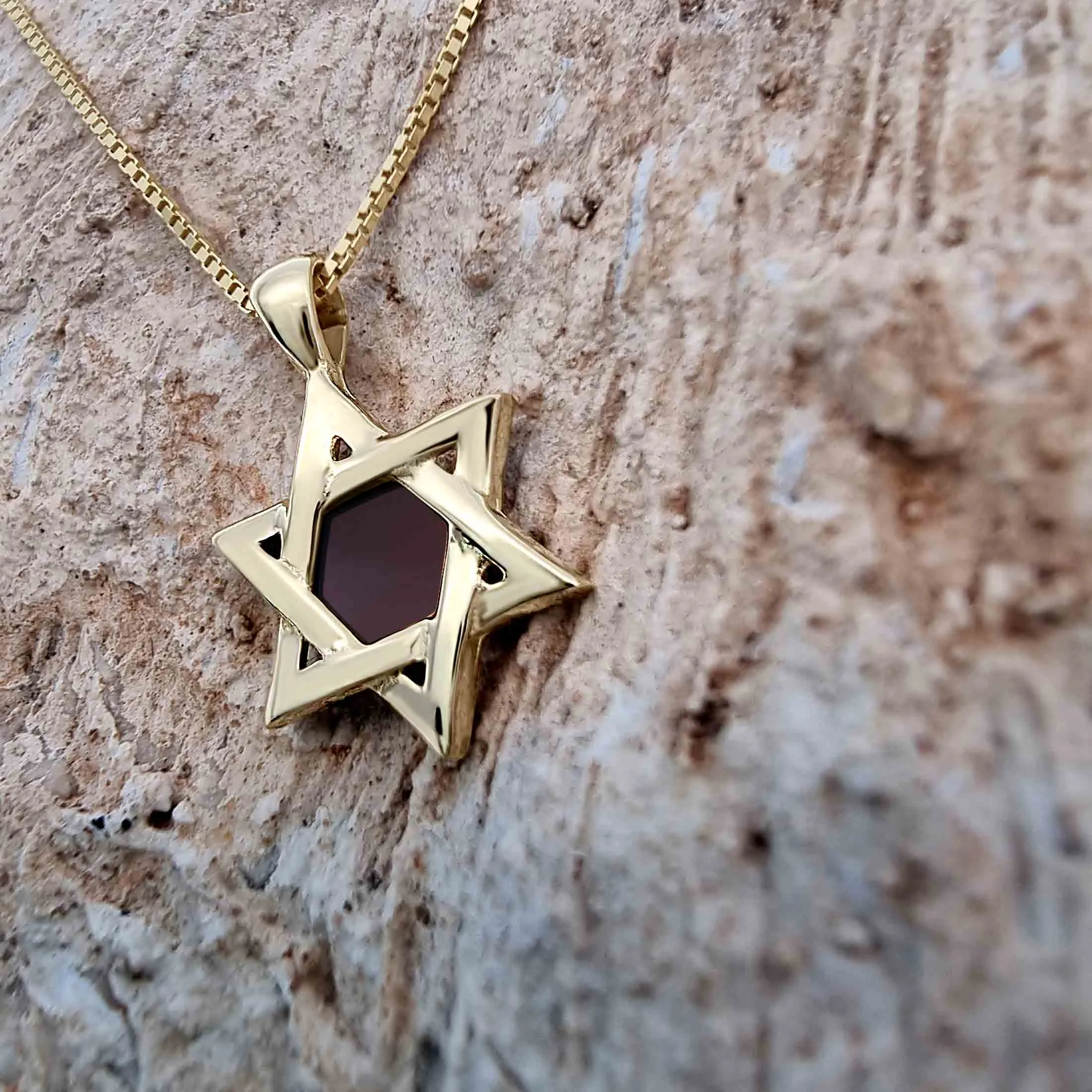 Eternal Heritage Star of David Necklace - Hebrew Tanakh Edition