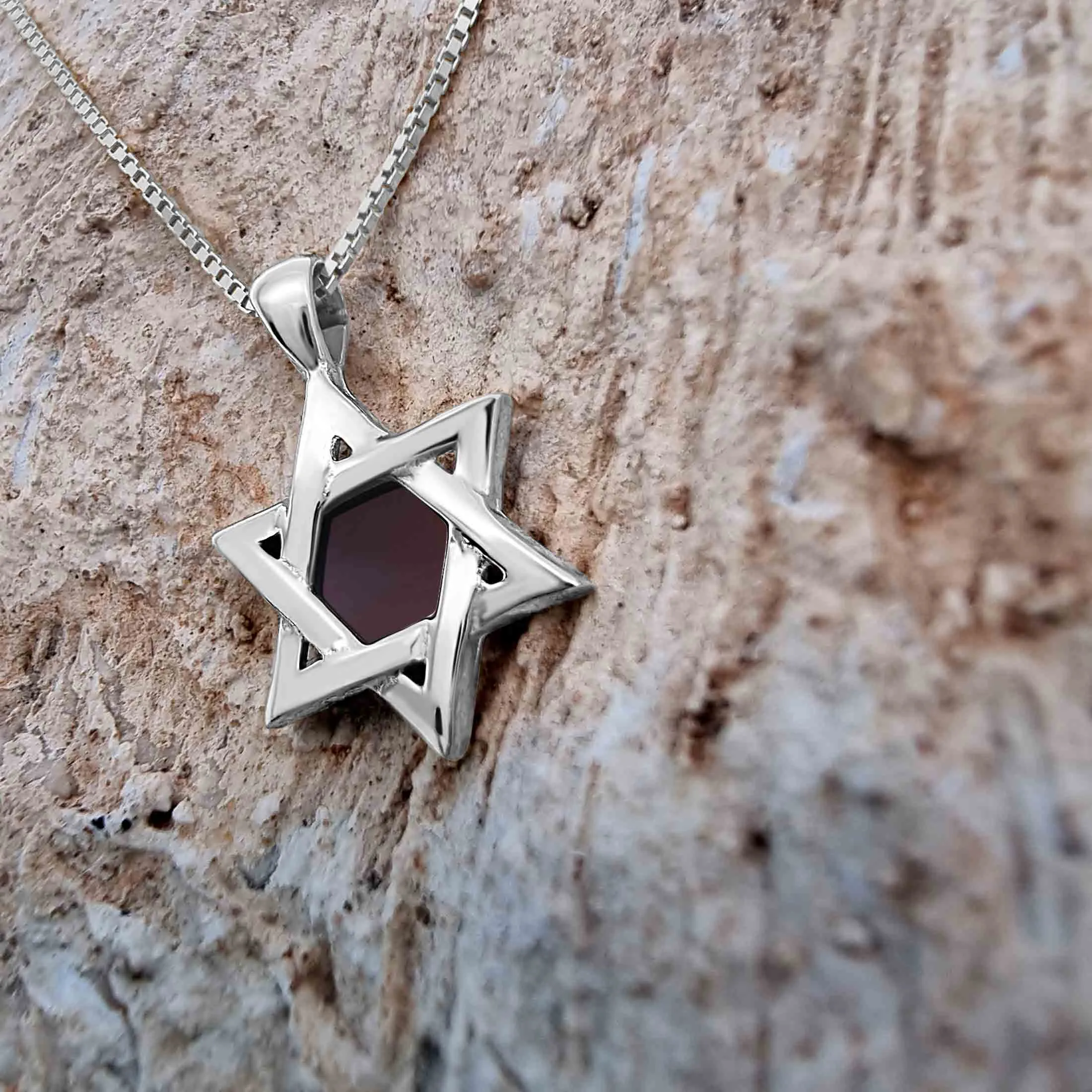 Eternal Heritage Star of David Necklace - Hebrew Tanakh Edition