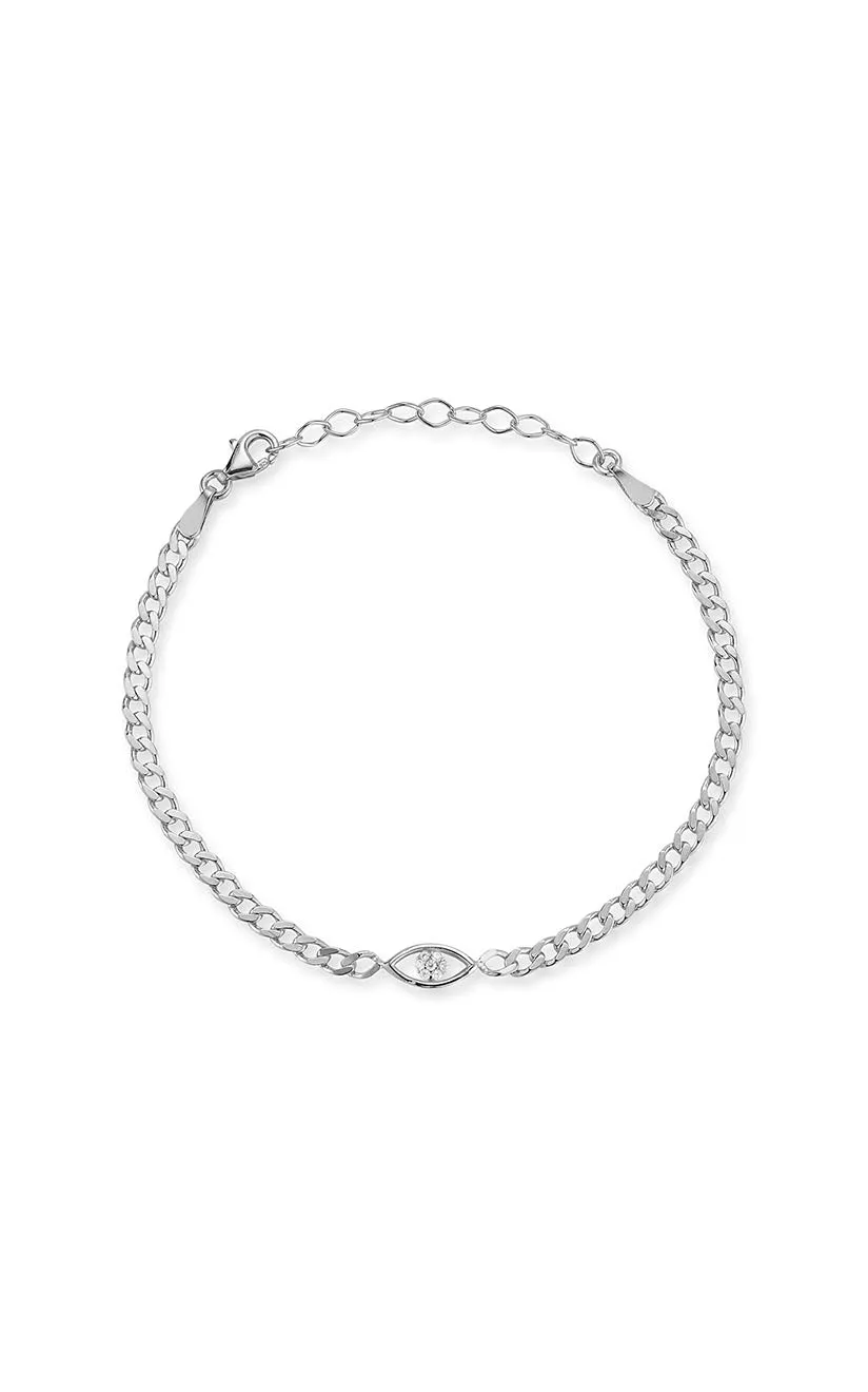 Evil Eye Chain Link Bracelet