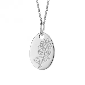 February Primrose Birth Blooms Pendant P5116