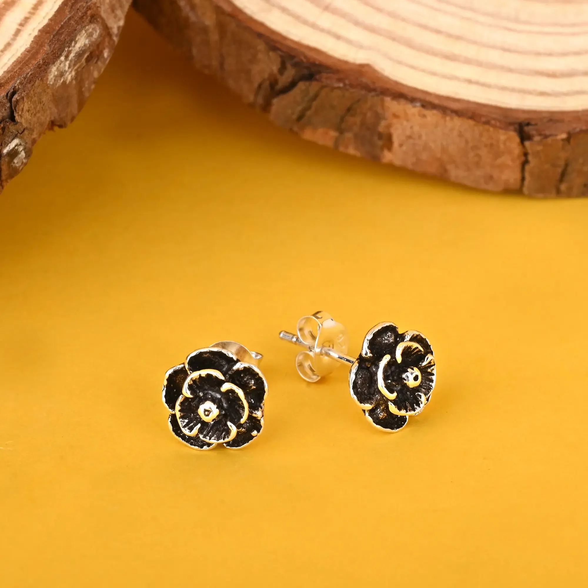 Floral Rose Studs