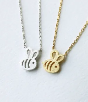 free shipping 1pc Dainty Feminine Baby Bee Necklace Everyday Minimalist Jewelry women girls Necklace pendants Christmas gifts