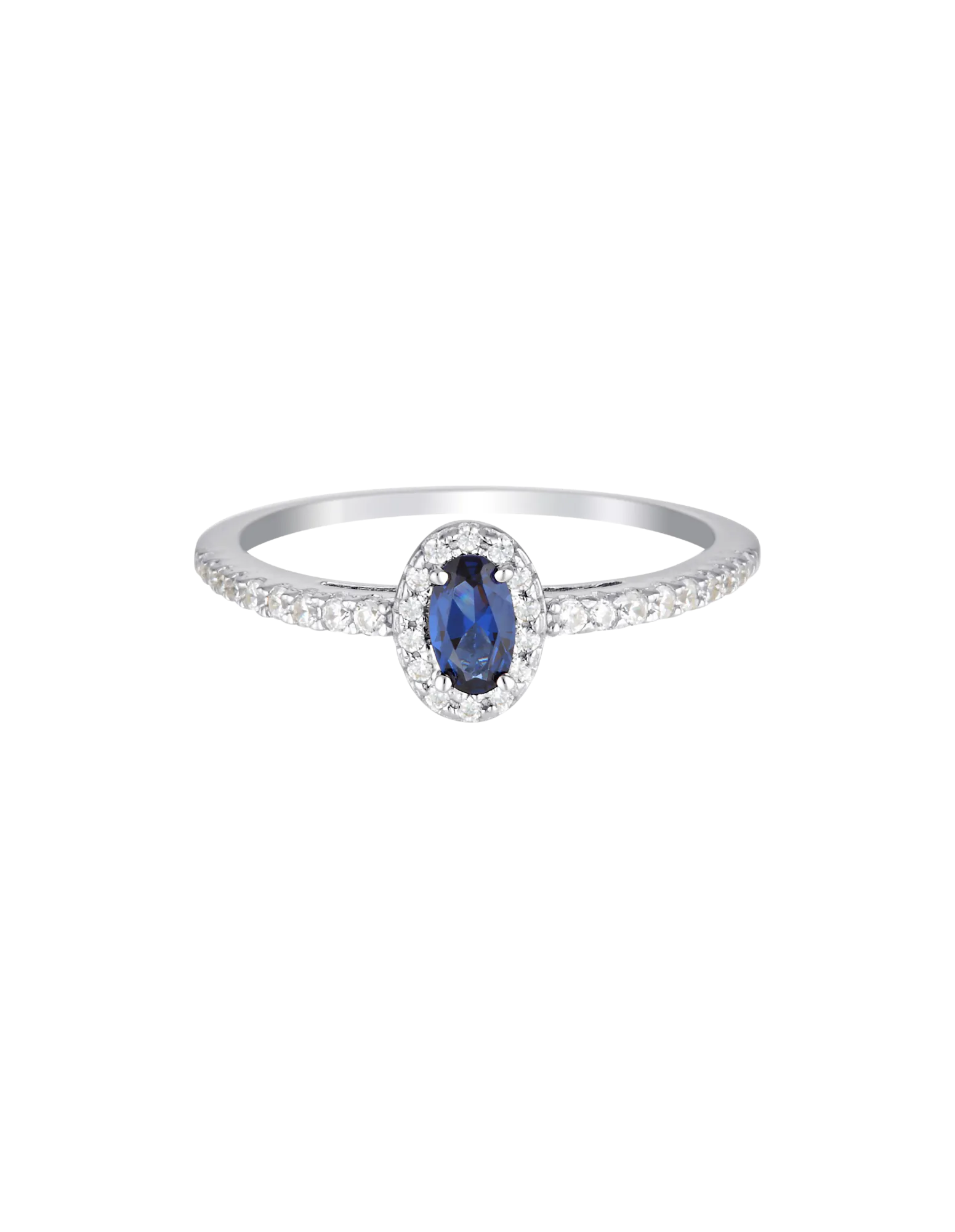 Georgini Aurora Glow Ring - Silver/Sapphire