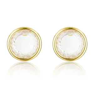 Georgini Noel Nights Sliced Stone Earrings Gold