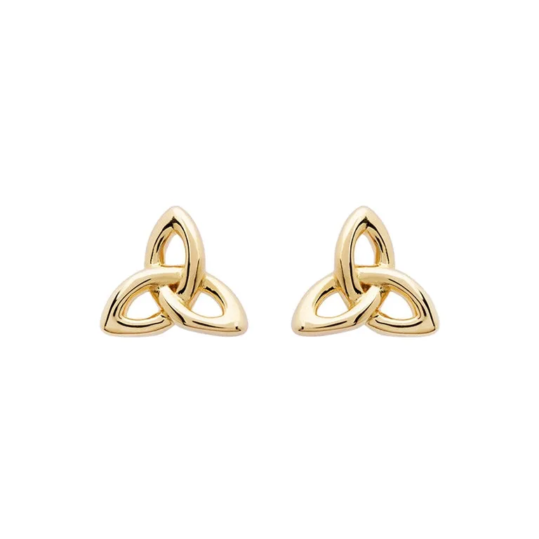 Gold Vermeil Stud Trinity Knot Earrings