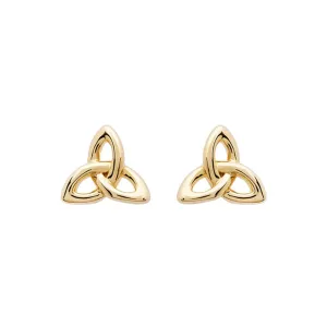 Gold Vermeil Stud Trinity Knot Earrings