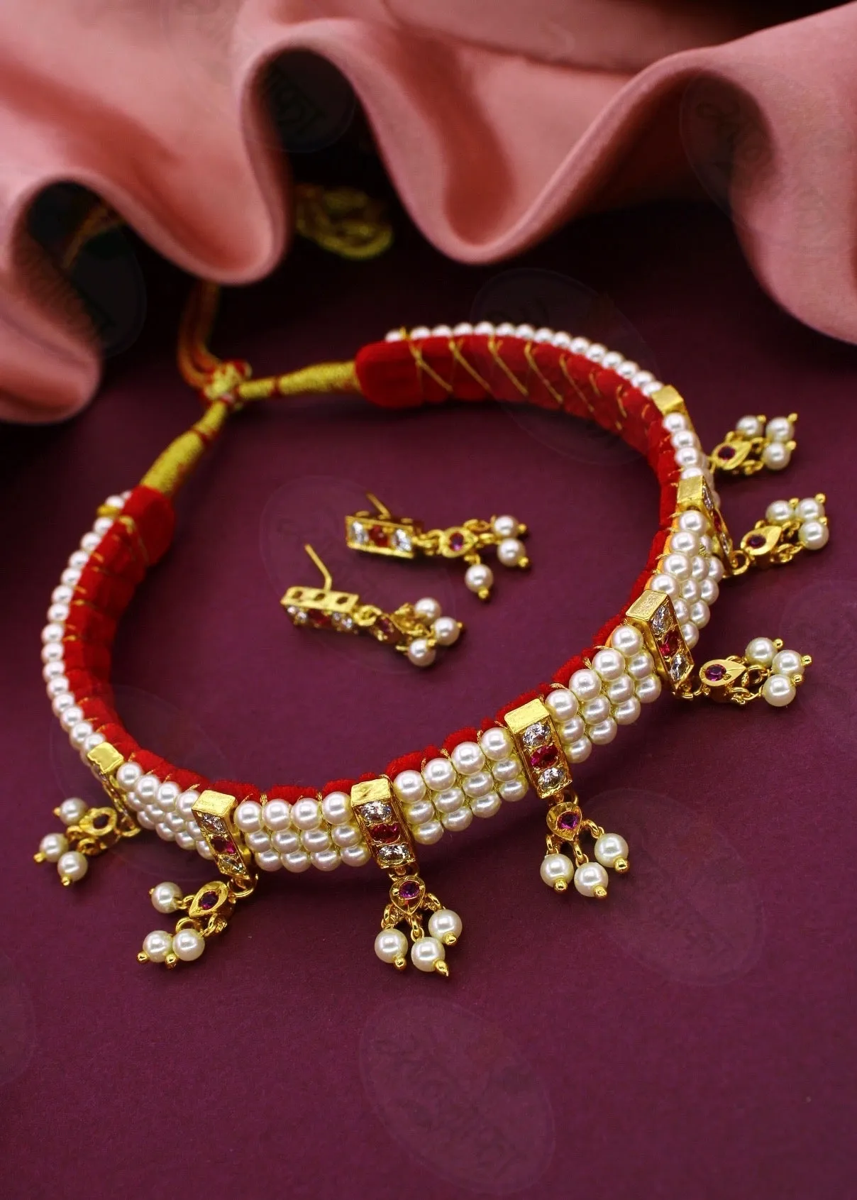 GRACEFUL TRADITIONAL PEARL CHINCHPETI