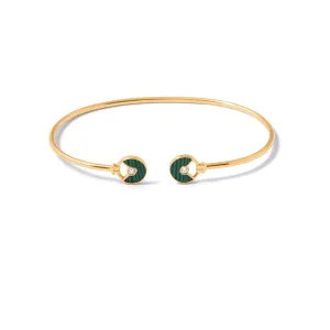 Green Luna Circle Bangle