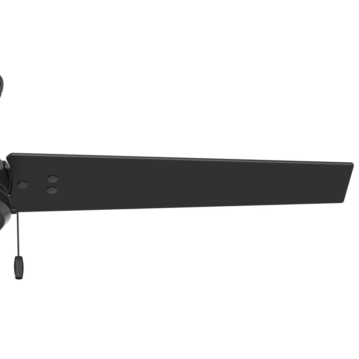 Hunter 52-Inch Cassius Matte Black Outdoor Ceiling Fan - Matte Black