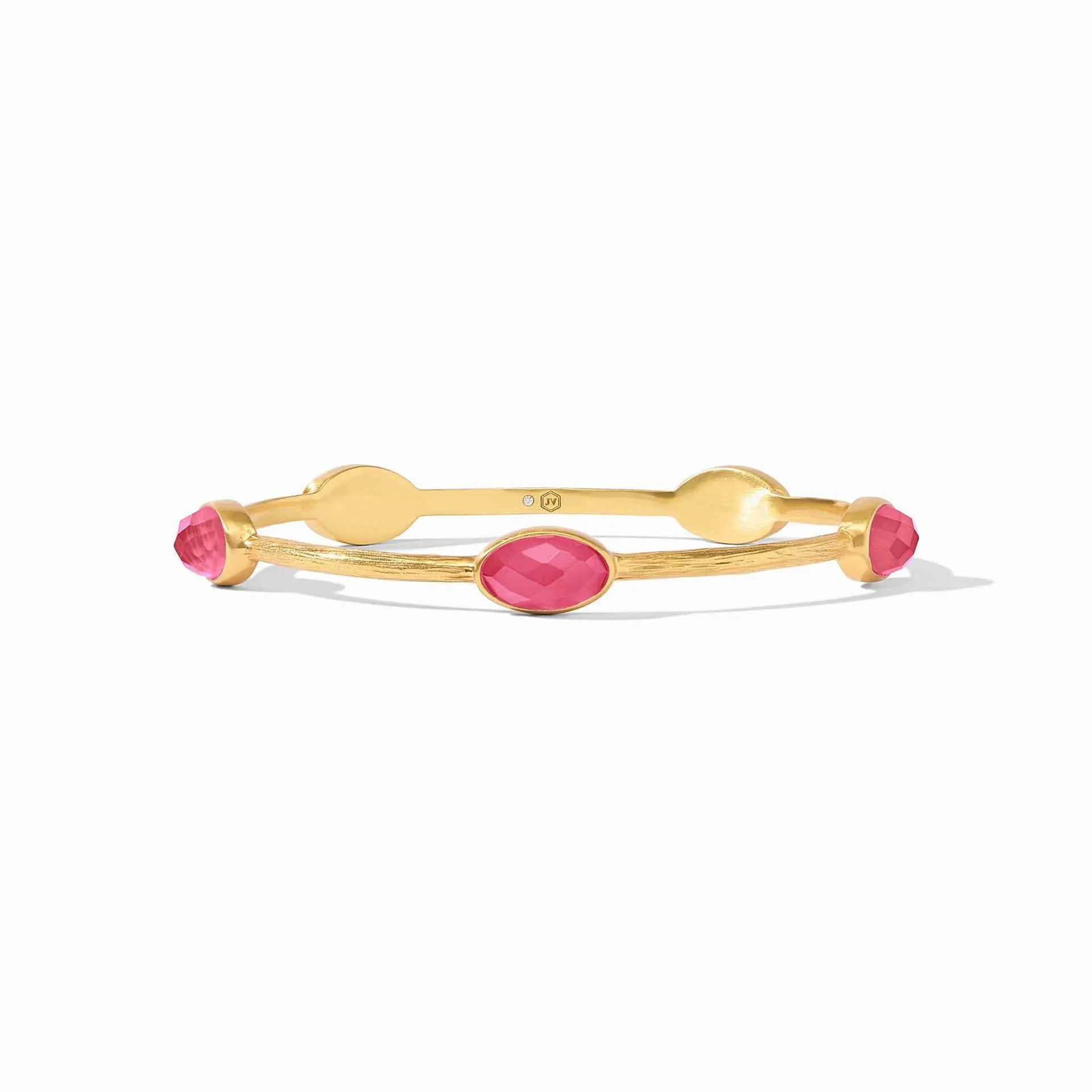 Ivy Stone Bangle Iridescent Raspberry