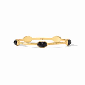 IVY STONE BANGLE-MEDIUM-OBSIDIAN BLACK