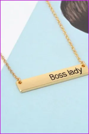 Jewelry "Boss Lady" Necklace F1224