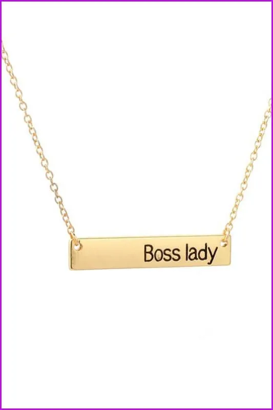 Jewelry "Boss Lady" Necklace F1224