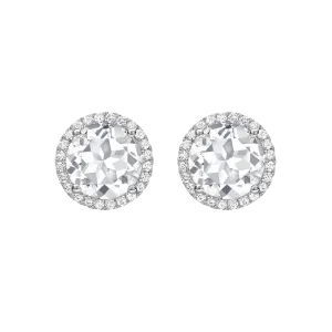 Kiki McDonough Grace White Topaz Stud Earrings