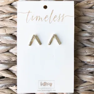 'Kourtney' Arrow Stud Earrings