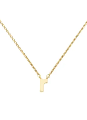 Letter 'r' Pendant Necklace