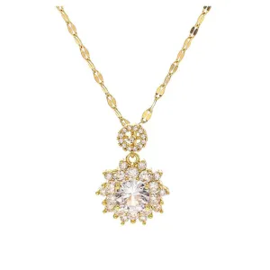 Luxury crystal chain necklace for women