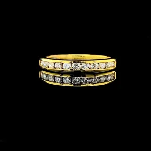 #LVNA2024 | Golden Half Eternity Diamond Ring 14kt