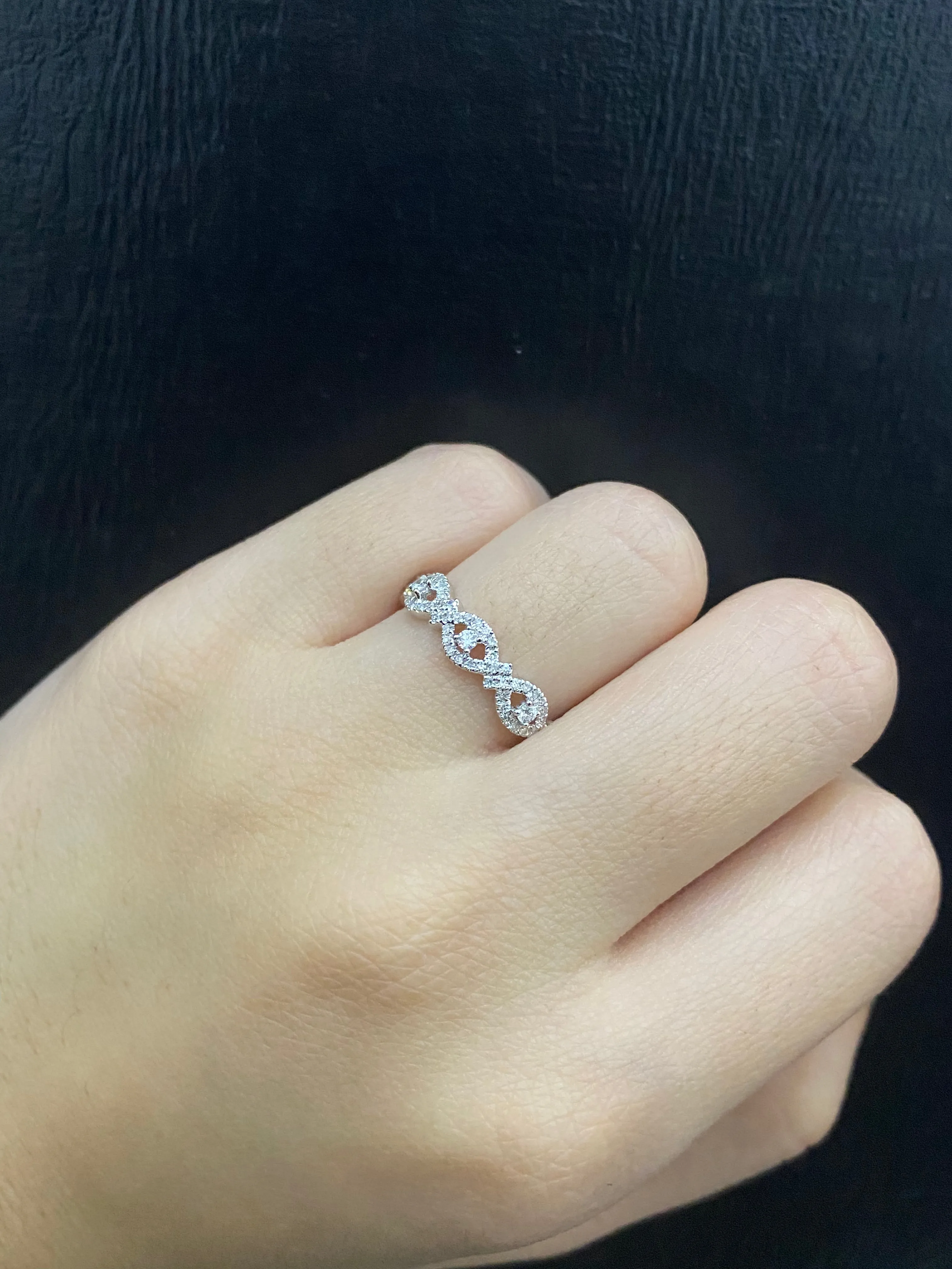 Made-To-Order | Half Eternity Infinity Diamond Ring 14kt | #ThePromise