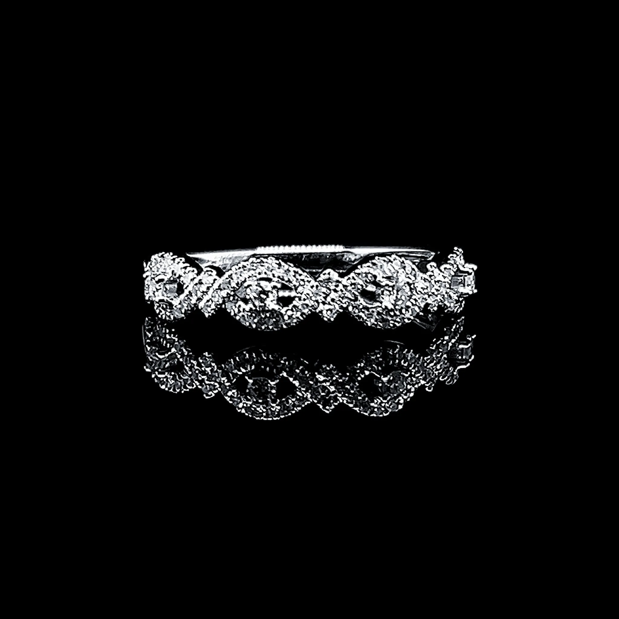 Made-To-Order | Half Eternity Infinity Diamond Ring 14kt | #ThePromise