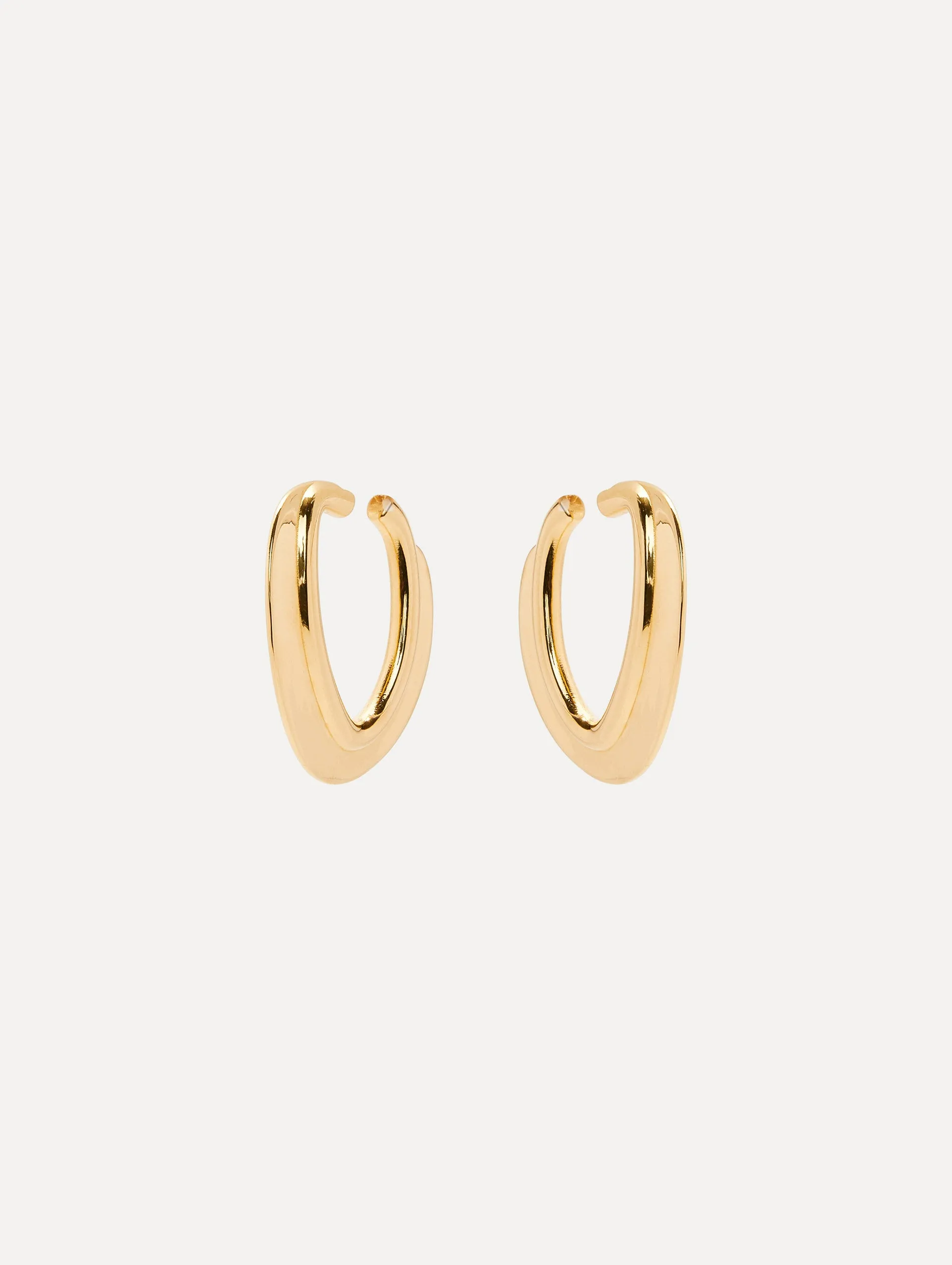 O Disk Hoop Earrings