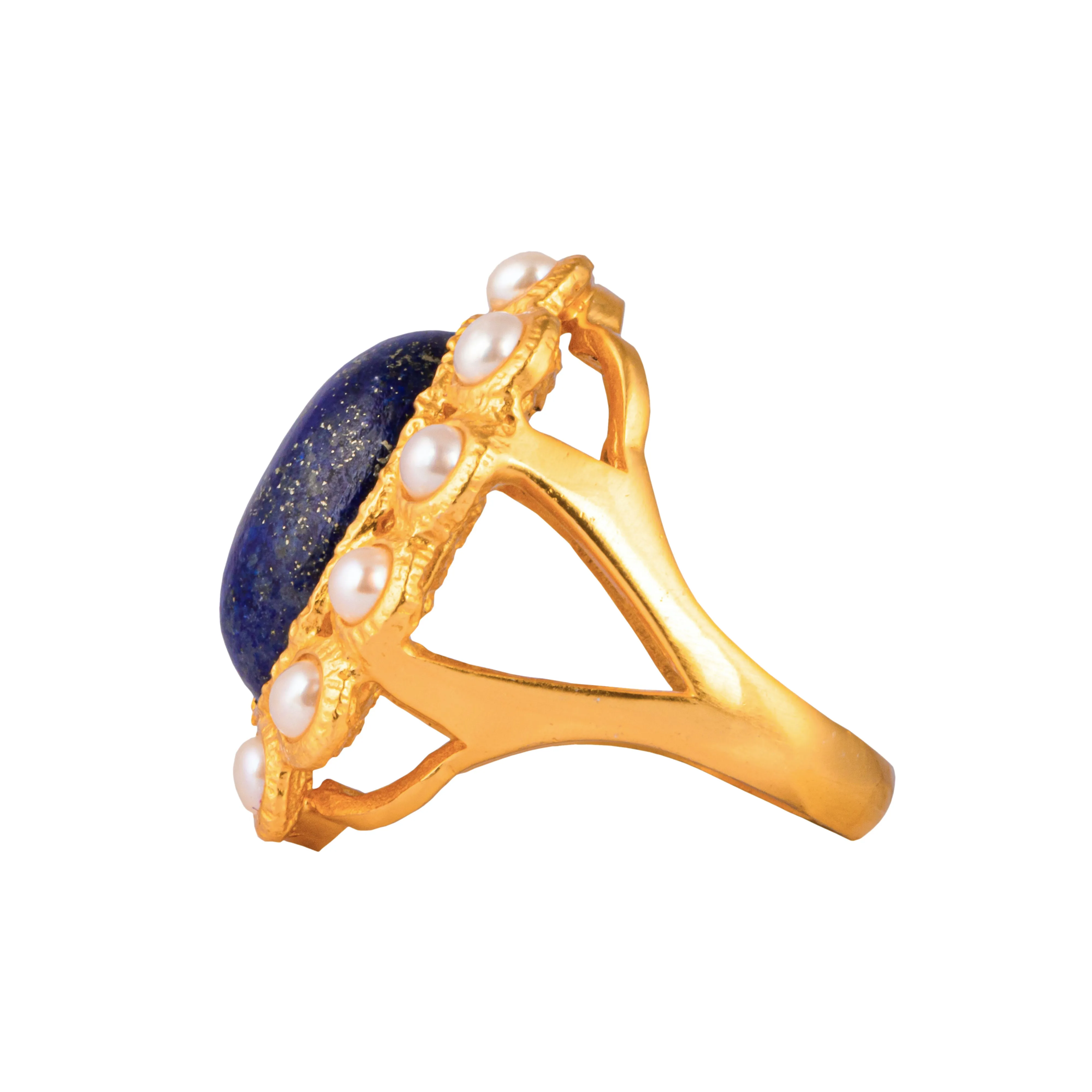 Oceana Ring Lapis & Pearl